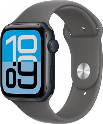 Watch SE (3nd Gen) 44 mm Midnight Aluminum Case with Stone Gray Sport Band