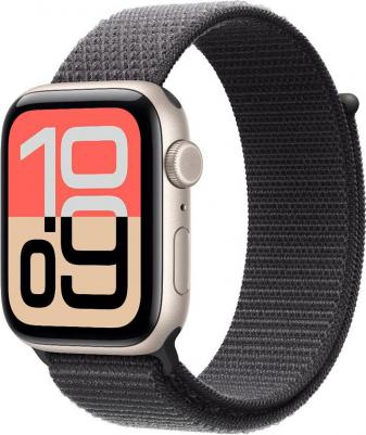 Watch SE (3nd Gen) 44 mm Starlight Aluminum Case with Dark Gray Sport Loop