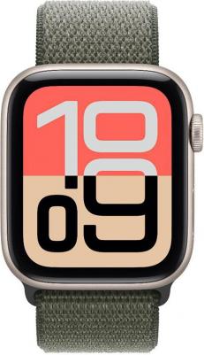 Watch SE (3nd Gen) 44 mm Starlight Aluminum Case with Forest Sport Loop – фото 1