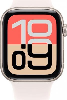 Watch SE (3nd Gen) 44 mm Starlight Aluminum Case with Light Blush Sport Band – фото 1