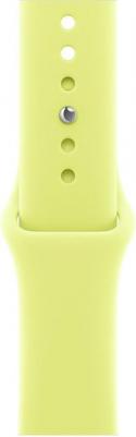 Watch SE (3nd Gen) 44 mm Starlight Aluminum Case with Neon Yellow Sport Band – фото 1