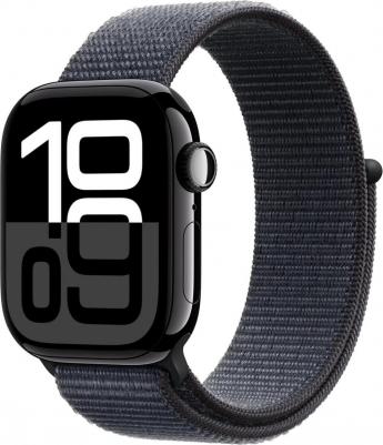 Watch Series 10 42 mm Jet Black Aluminum Case with Ink Sport Loop