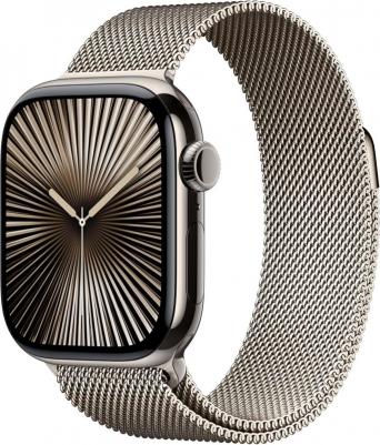 Watch Series 10 42 mm Natural Titanium Case with Natural Milanese Loop