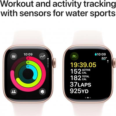 Watch Series 10 42 mm Rose Gold Aluminum Case with Light Blush Sport Band – фото 14