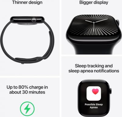 Watch Series 10 42 mm Rose Gold Aluminum Case with Plum Sport Loop – фото 11