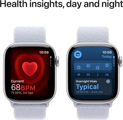 Watch Series 10 42 mm Silver Aluminum Case with Blue Cloud Sport Loop – фото 7
