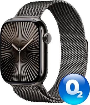 Watch Series 10 42 mm Slate Titanium Case with Slate Milanese Loop – фото 8