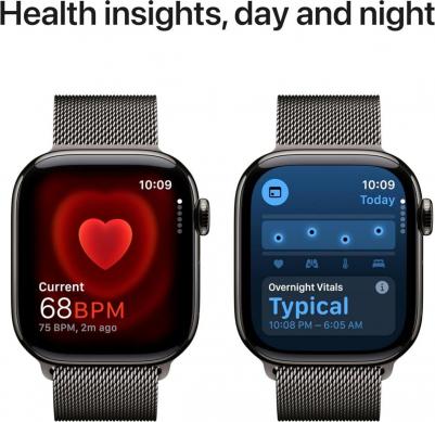 Watch Series 10 42 mm Slate Titanium Case with Slate Milanese Loop – фото 12