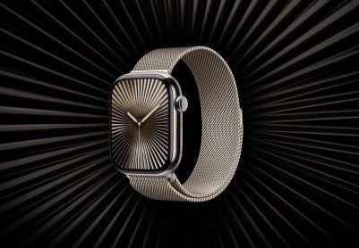 Watch Series 10 46 mm Natural Titanium Case with Natural Milanese Loop – фото 9