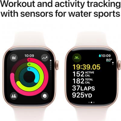 Watch Series 10 46 mm Rose Gold Aluminum Case with Light Blush Sport Band – фото 8