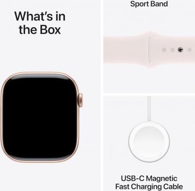 Watch Series 10 46 mm Rose Gold Aluminum Case with Light Blush Sport Band – фото 13