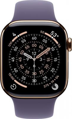 Watch Series 11 42 mm Gold Titanium Case with Purple Fog Sport Band – фото 1