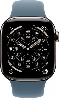 Watch Series 11 42 mm Natural Titanium Case with Anchor Blue Sport Band – фото 2