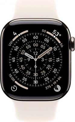 Watch Series 11 42 mm Natural Titanium Case with Starlight Sport Band – фото 1