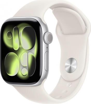 Watch Series 11 42 mm Silver Aluminum Case with Starlight Sport Band