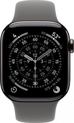 Watch Series 11 42 mm Slate Titanium Case with Stone Gray Sport Band – фото 1