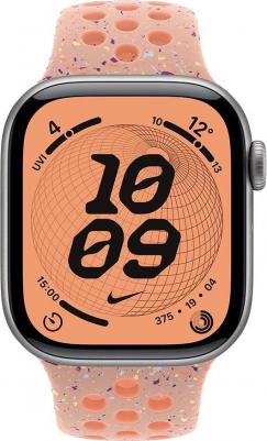 Watch Series 11 42 mm Space Gray Aluminum Case with Alpenglow Pink Nike Sport Band – фото 1