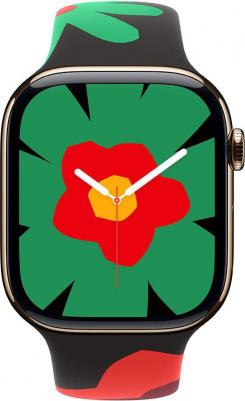 Watch Series 11 46 mm Gold Titanium Case with Black Unity Bloom Sport Band – фото 1