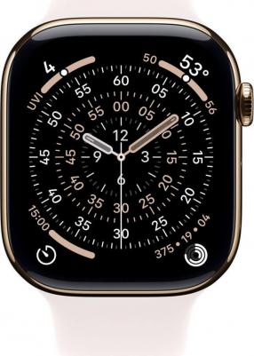 Watch Series 11 46 mm Gold Titanium Case with Light Blush Sport Band – фото 2