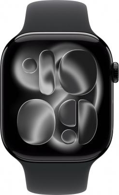 Watch Series 11 46 mm Jet Black Aluminum Case with Black Sport Band – фото 7