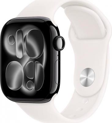 Watch Series 11 46 mm Jet Black Aluminum Case with Light Blush Sport Band