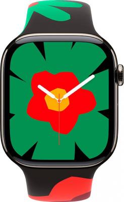 Watch Series 11 46 mm Natural Titanium Case with Black Unity Bloom Sport Band – фото 2