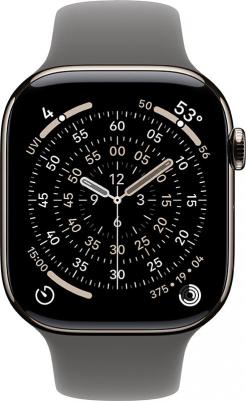 Watch Series 11 46 mm Natural Titanium Case with Stone Gray Sport Band – фото 1