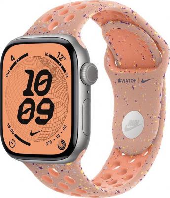 Watch Series 11 46 mm Space Gray Aluminum Case with Alpenglow Pink Nike Sport Band