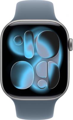 Watch Series 11 46 mm Space Gray Aluminum Case with Anchor Blue Sport Band – фото 2
