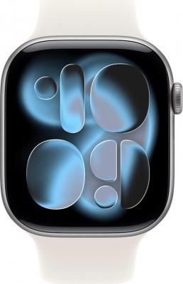 Watch Series 11 46 mm Space Gray Aluminum Case with Starlight Sport Band – фото 1