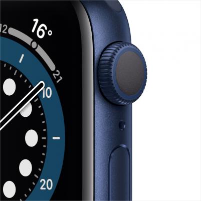 Watch Series 6 40 mm Blue Aluminum Case with Deep Navy Sport Band – фото 3