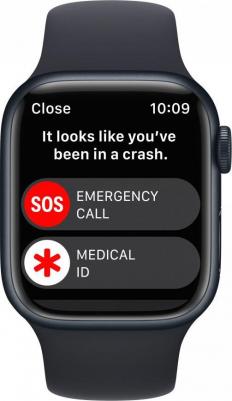 Watch Series 8 41 mm Midnight Aluminum Case with Black Sport Band – фото 1