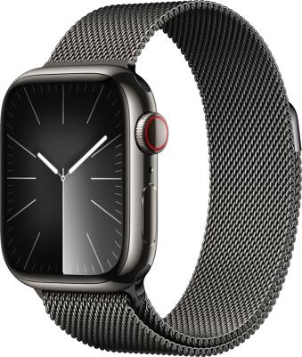 Watch Series 9 41 mm Graphite Stainless Steel Case with Slate Milanese Loop