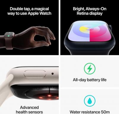 Watch Series 9 41 mm Pink Aluminum Case with Light Pink Sport Loop – фото 2