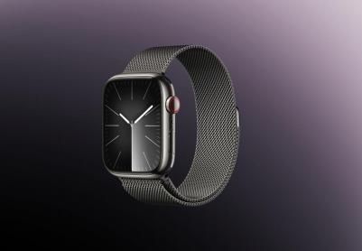 Watch Series 9 45 mm Graphite Stainless Steel Case with Slate Milanese Loop – фото 2