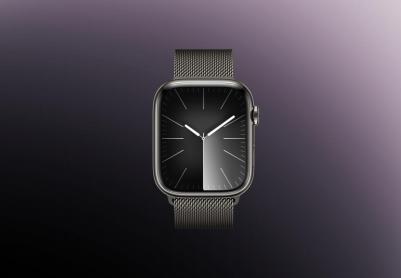 Watch Series 9 45 mm Graphite Stainless Steel Case with Slate Milanese Loop – фото 5