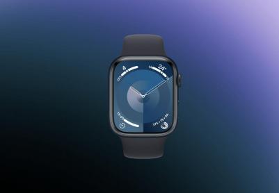 Watch Series 9 45 mm Midnight Aluminum Case with Black Sport Band – фото 2
