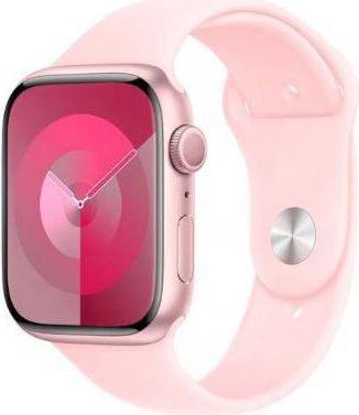 Watch Series 9 45 mm Pink Aluminum Case with Light Pink Sport Band – фото 3