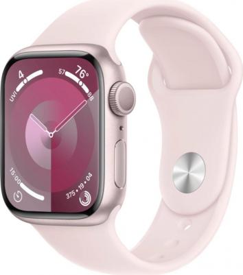 Watch Series 9 45 mm Pink Aluminum Case with Light Pink Sport Band