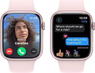 Watch Series 9 45 mm Pink Aluminum Case with Light Pink Sport Band – фото 15