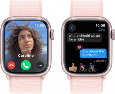 Watch Series 9 45 mm Pink Aluminum Case with Light Pink Sport Loop – фото 3