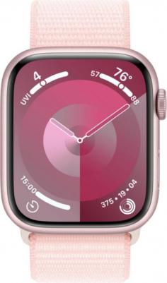 Watch Series 9 45 mm Pink Aluminum Case with Light Pink Sport Loop – фото 4