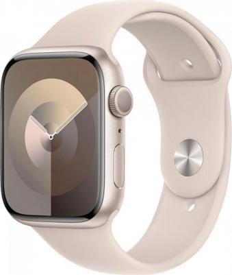 Watch Series 9 45 mm Starlight Aluminum Case with Starlight Sport Band – фото 7