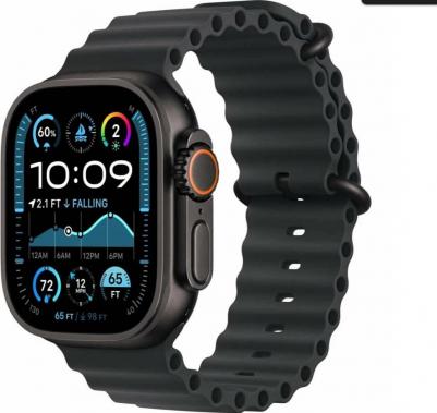 Watch Ultra 2 (2024) 49 mm Black Titanium Case with Black Ocean Band – фото 2