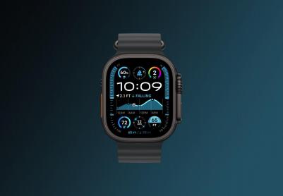 Watch Ultra 2 (2024) 49 mm Black Titanium Case with Black Ocean Band – фото 4