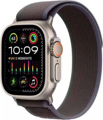 Watch Ultra 2 (2024) 49 mm Black Titanium Case with Black Trail Loop – фото 3