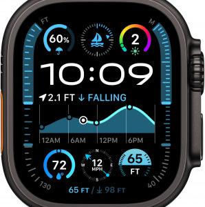 Watch Ultra 2 (2024) 49 mm Black Titanium Case with Ice Blue Ocean Band – фото 3