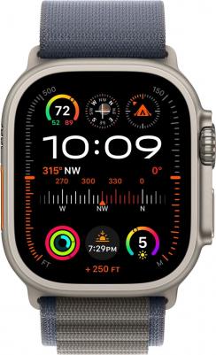 Watch Ultra 2 49 mm Natural Titanium Case with Navy Alpine Loop – фото 1