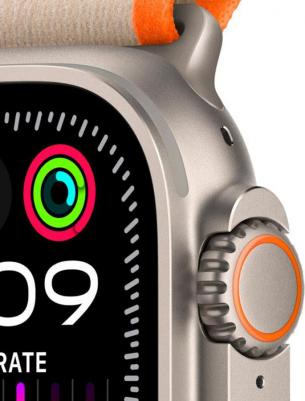 Watch Ultra 2 49 mm Natural Titanium Case with Orange/Beige Trail Loop – фото 2