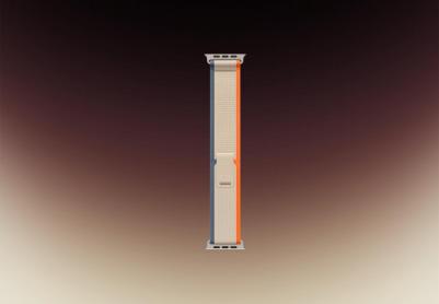 Watch Ultra 2 49 mm Natural Titanium Case with Orange/Beige Trail Loop – фото 14